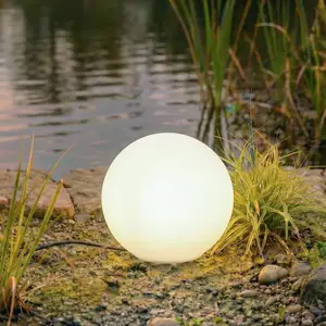 Luminaire d'extérieur Lindby Valyra, Ø 30 cm, IP54, piquet