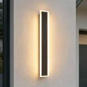 Applique d'extérieur LED Lucande Ilora, noire, 60 cm, CCT, IP65 pas cher