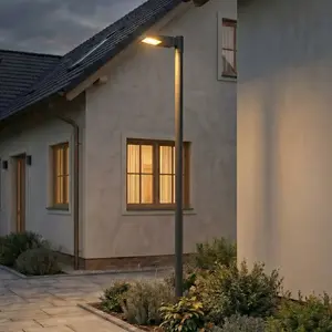Luminaire d'extérieur LED Arcchio Nefarius, 250 cm, gris foncé, IP65