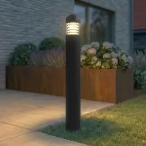 Lucande borne lumineuse LED Skagena, anthracite, hauteur 90 cm, IP54Vendu parluminaire