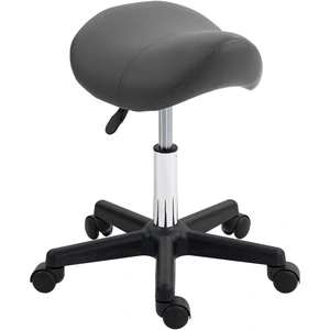 HOMCOM Tabouret roulant, assise en forme de selle, réglable en hauteur... pas cher