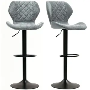 HOMCOM Tabourets de bar en ensemble de 2, Tabourets de cuisine réglabl... pas cher