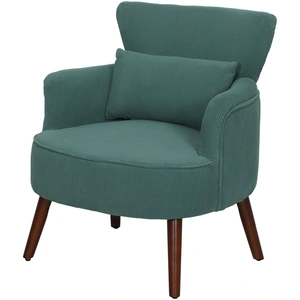 HOMCOM Fauteuil accoudoir moderne, fauteuil d'appoint rembourré avec c... pas cher
