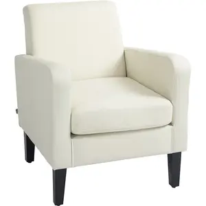 HOMCOM Fauteuil individuel, fauteuil relax, fauteuil rembourré avec pi... pas cher