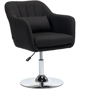 HOMCOM Fauteuil pivotant, fauteuil de bureau réglable en hauteur, poly... pas cher