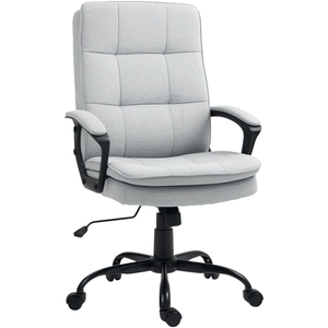 HOMCOM Chaise de bureau, Chaise de bureau, Fonction bascule, réglable ... pas cher