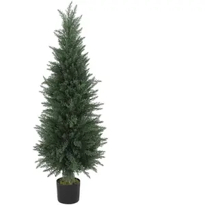 HOMCOM Plante artificielle de cyprès, 638 feuilles en plastique, avec ... pas cher
