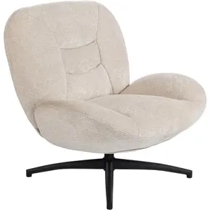 HOMCOM Fauteuil rembourré pivotant, fauteuil d'appoint avec rembourrag... pas cher