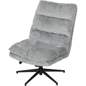 HOMCOM Chaise pivotante sans accoudoirs, chaise de bureau rembourrée a... pas cher