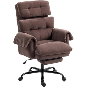 HOMCOM Chaise de bureau avec dossier réglable, fauteuil rembourré roul... pas cher
