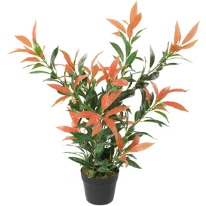 HOMCOM Photinia artificielle 90 cm Plante artificielle avec 300 feuill... pas cher