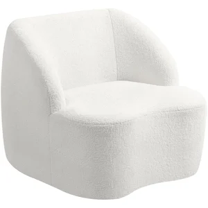 HOMCOM Fauteuil moderne avec rembourrage en polaire, fauteuil rembourr... pas cher