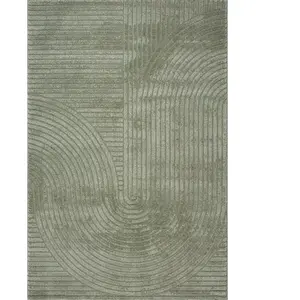 Tapis Moderne - THE CARPET - Everest - Effet 3D - Vert - 140 x 200 cm