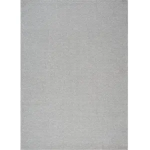 Tapis tissage structuré, gris, 160 x 220 cm pas cher