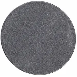 Tapis résistant poil ras feutre, anthracite, 80 cm rond pas cher