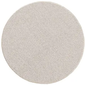 Tapis résistant poil ras feutre, beige, 80 cm rond pas cher