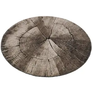 Tapis marla design moderne arbre, nature, 120 cm rond pas cher