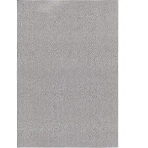 Tapis natal moderne uni anti-salissures, gris, 240x340 cm pas cher