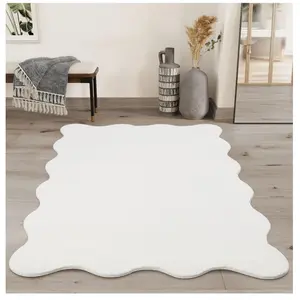Tapis Relax lavable antidérapant, crème, 120 x 160 cm pas cher