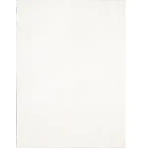Tapis cosy lavable moelleux élégant uni, crème, 160 x 220 cm pas cher