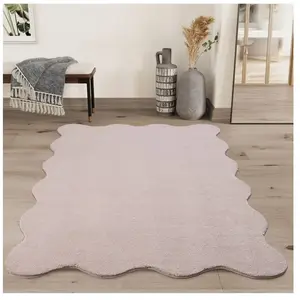 Tapis Relax lavable antidérapant, rose, 140 x 200 cm pas cher