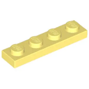 Lego® 1x4 plaque 3710 - 100 pièces jaune clair pas cher