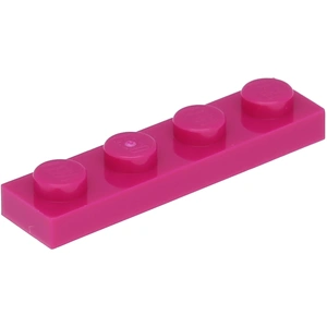 Lego® 1x4 plaque 3710 - 100 pièces magenta pas cher