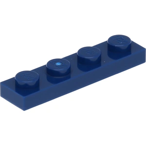 Lego® 1x4 plaque 3710 - 100 pièces bleu foncé pas cher