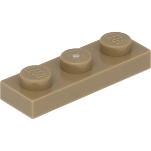 Lego® 1x3 plaque 3623 - 50 pièces beige foncé pas cher