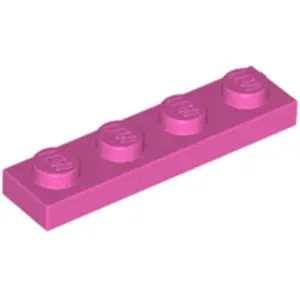 Lego® 1x4 plaque 3710 - 100 pièces rose foncéVendu parkaufland