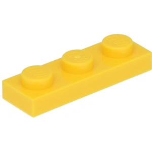 Lego® 1x3 plaque 3623 - 50 pièces jaune pas cher