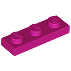 Lego® 1x3 plaque 3623 - 50 pièces magenta pas cher