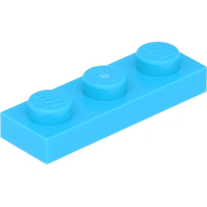 Lego® 1x3 plaque 3623 - 50 pièces bleu azur moyenVendu parkaufland