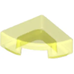 Lego® 1x1 Carreaux coin rond 25269 - 1 pièce Trans - Vert néon pas cher