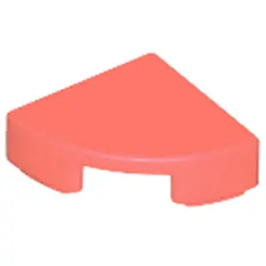 Lego® 1x1 carreaux coin rond 25269 - 250 pièces Coral pas cher