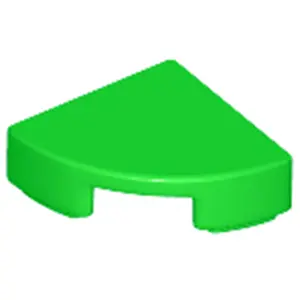 Lego® 1x1 carreaux coin rond 25269 - 100 pièces vert clair pas cher