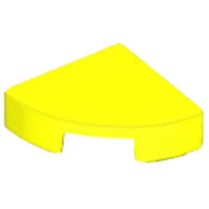 Lego® 1x1 carreaux coin rond 25269 - 100 pièces jaune fluo
