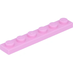 Lego® 1x6 planche 3666 - 1 pièce rose clair pas cher
