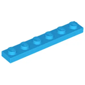 Lego® 1x6 plaque 3666 - 1 pièce bleu azur foncéVendu parkaufland