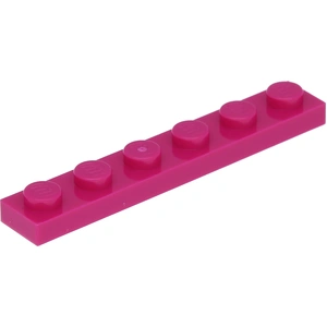 Lego® 1x6 plaque 3666 - 10 pièces Magenta