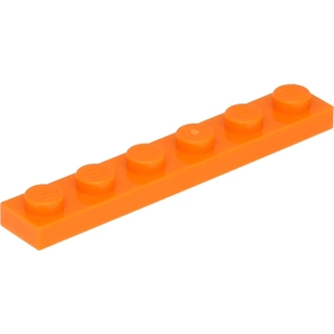 Lego® 1x6 plaque 3666 - 10 pièces orange