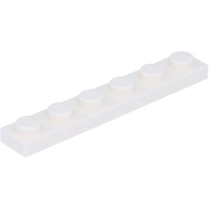 Lego® 1x6 plaque 3666 - 100 pièces blanc pas cher