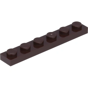 Lego® 1x6 plaque 3666 - 10 pièces marron foncé