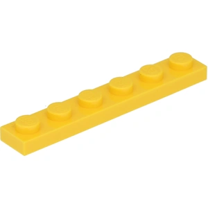 Lego® 1x6 plaque 3666 - 10 pièces jaune pas cher