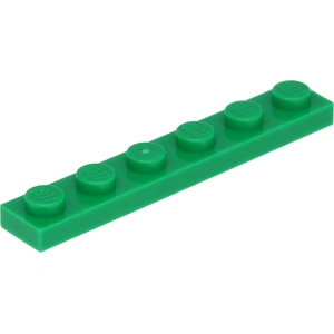 Lego® 1x6 plaque 3666 - 10 pièces vert pas cher