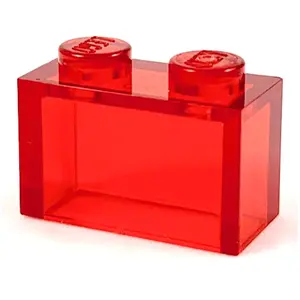 Lego® brique 1x2 3065 - 1 pièce rouge transparentVendu parkaufland