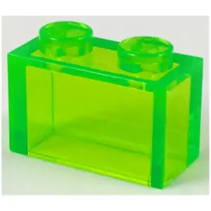 Lego® brique 1x2 3065 - 1 pièce transparent vert clairVendu parkaufland