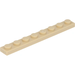 Lego® 1x8 plaque 3460 - 100 pièces beige pas cher