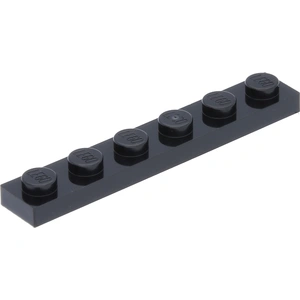 Lego® 1x6 plaque 3666 - 50 pièces noir pas cher