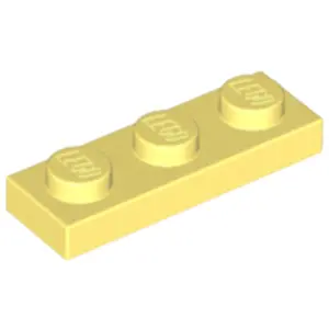 Lego® 1x3 plaque 3623 - 1 pièce jaune clair